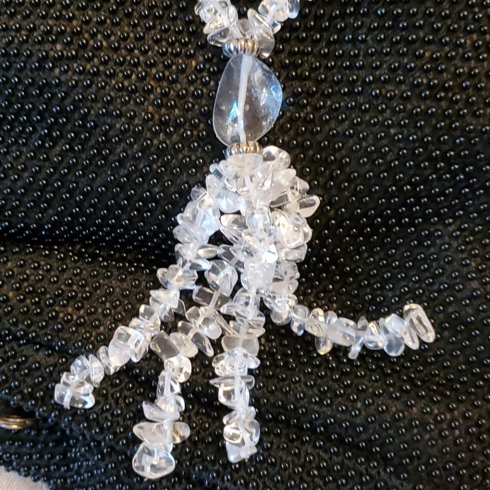 Crystal quartz hand made drop necklace - Picture 7 of 11